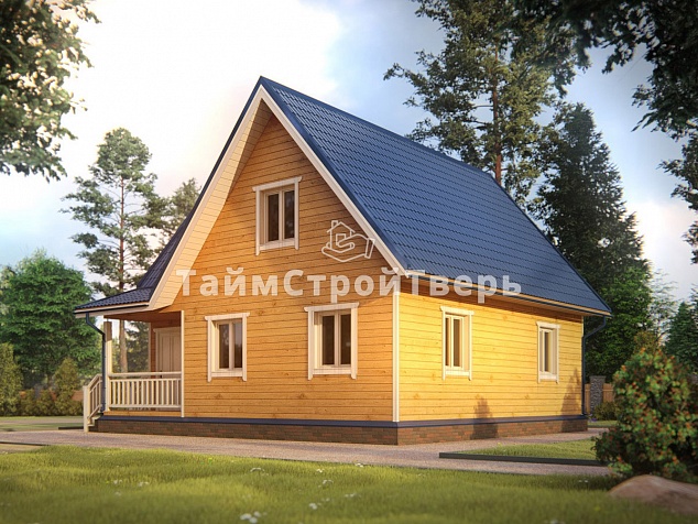 Проект деревянного дома ДБ054