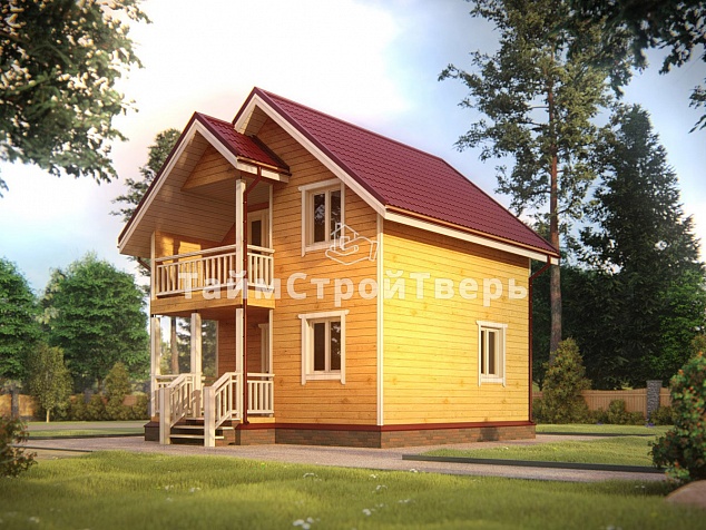 Проект деревянного дома ДБ019
