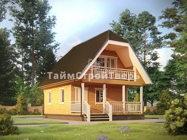 Проект деревянного дома ДБ010