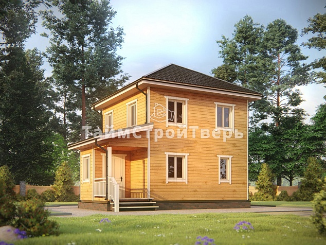 Проект деревянного дома ДБ065