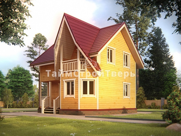 Проект деревянного дома ДБ012
