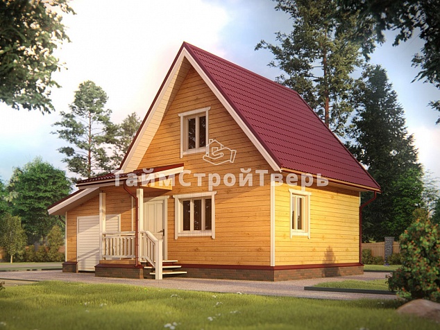 Проект деревянного дома ДБ018