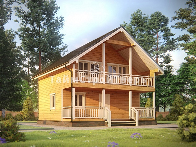 Проект деревянного дома ДБ066