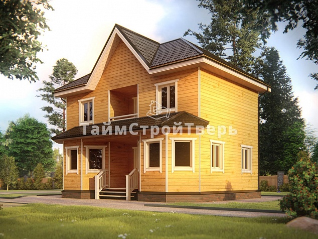 Проект деревянного дома ДБ032